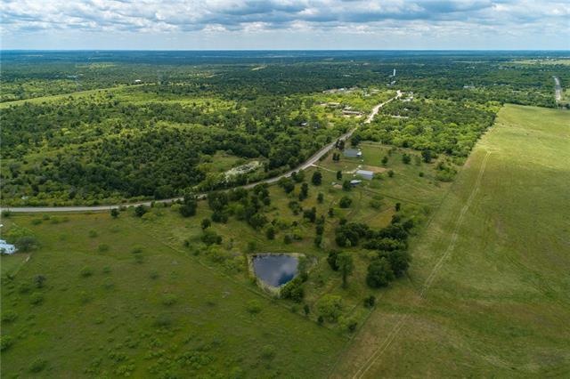 Aerial view of the property, views all the way to 