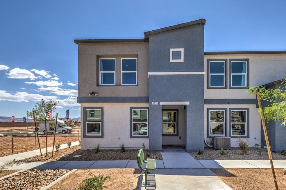 View of front of house featuring central air condi