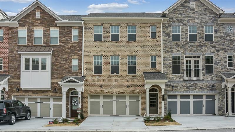 Brick exterior and Hardi Trim creates a solid exte