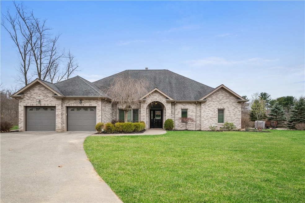 Custom built brick home with one level living.