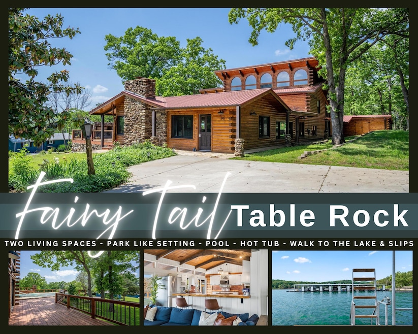 Table Rock Lake View Home Pool Boat Slip