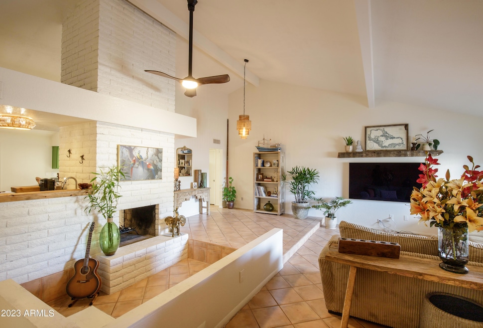 Fireplace seating and Family Room