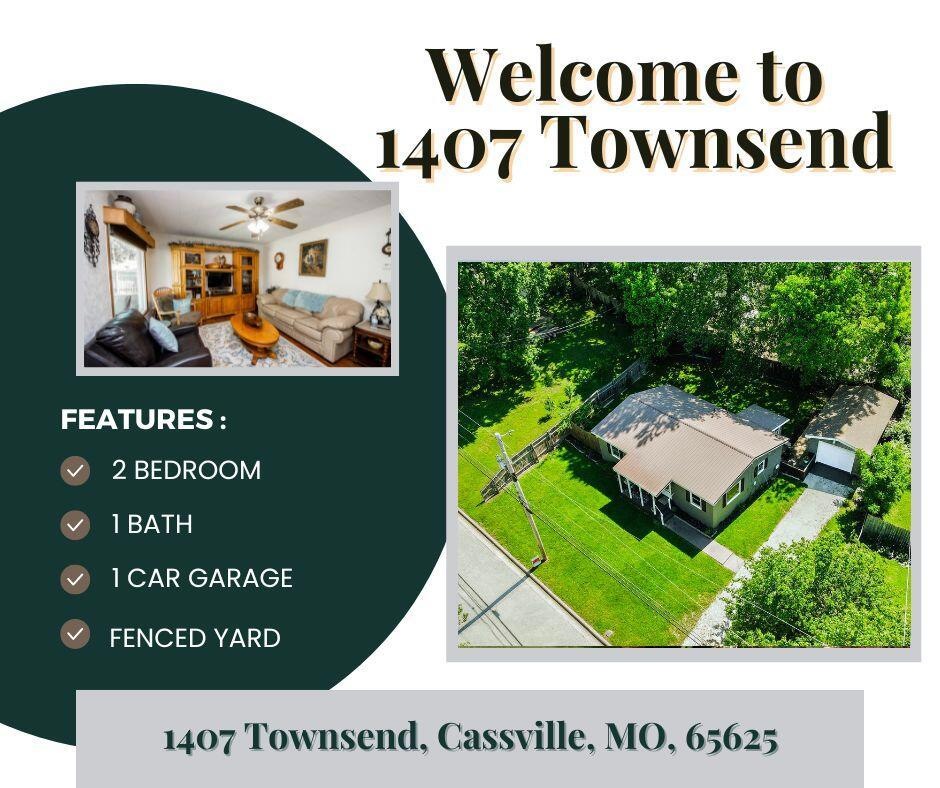 1407 Townsend St, Cassville, MO 65625 | MLS# 60268181 | Homes.com