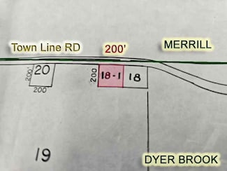 Lot 18.1 Townline, Dyer Brook, ME 04747