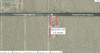 2.5 Acres On Hwy 62 Near Kern Blvd, 29 Palms, CA 92277
