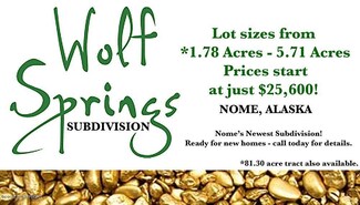 L2 B1 Wolf Springs, Nome, AK 99762