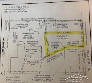 Vacant Land N Garfield Rd Unit V/L Parcel B Garfiel, Pinconning, MI 48634
