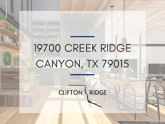 19700 Creek Ridge, Canyon, TX 79015