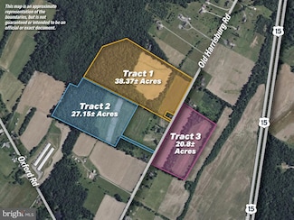 TRACT 1: 38.37+/- AC Old Harrisburg Rd, York Springs, PA 17372