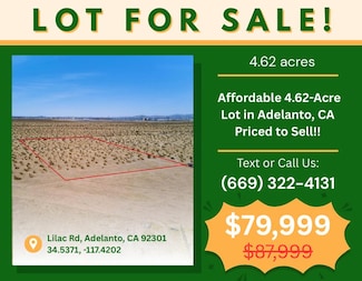 0 Lilac Rd Unit 23325823, Adelanto, CA 92301