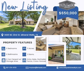 1408 NE 23rd St, Mineral Wells, TX 76067