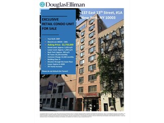 137 E 13th St Unit 1A/RETAIL, New York, NY 10003
