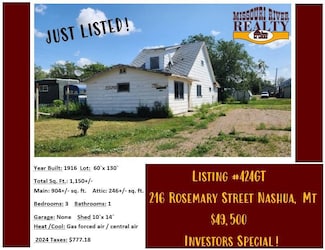 216 Rosemary St, Nashua, MT 59248