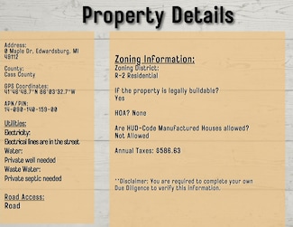 0 Maple Dr, Ontwa Township, MI 49112