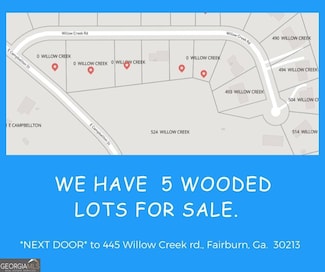 0 Willow Creek Rd Unit LOTS 1,2,3,5,6, Fairburn, GA 30213