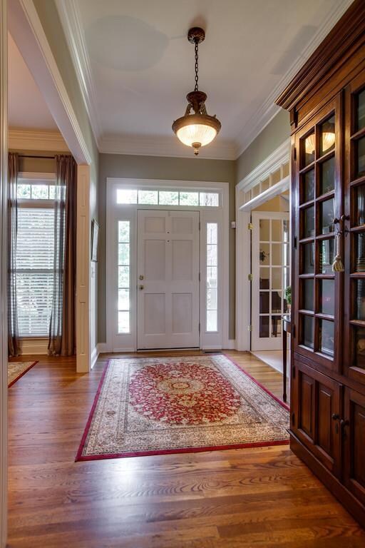 Greet guests, enjoy privacy, and still get natural light with this perfect front entry. 