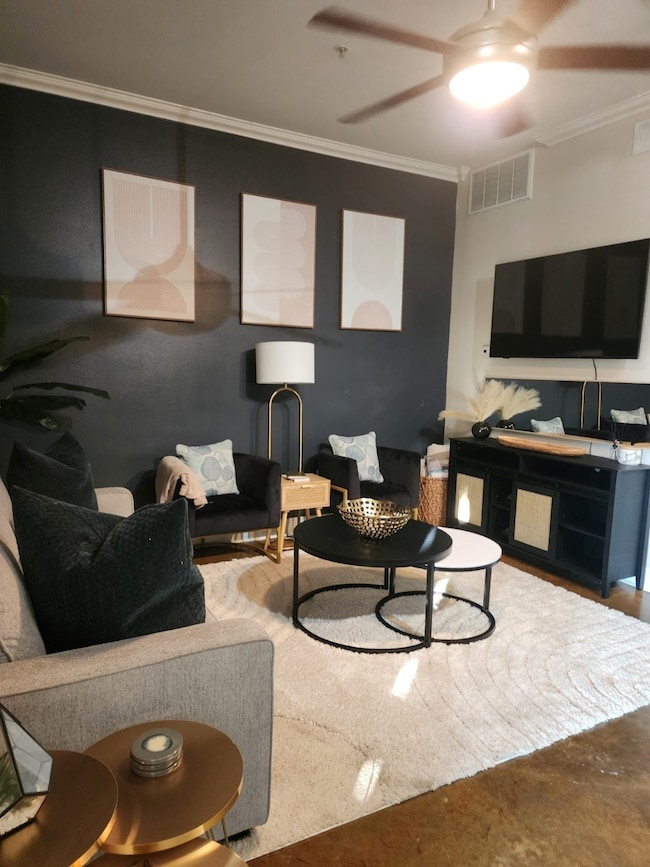 furnished living room