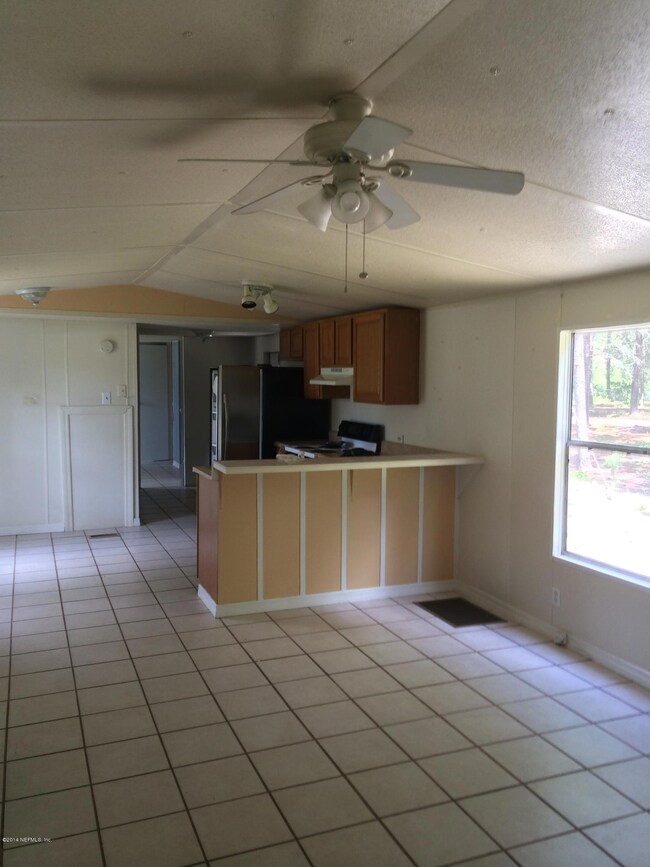 living room and kitchen