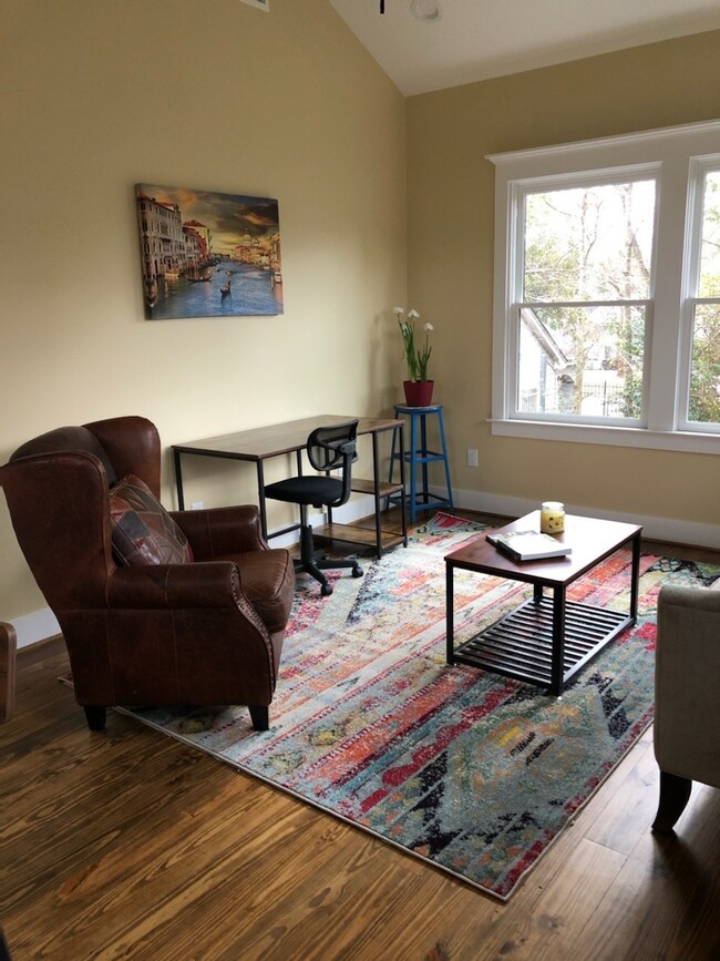 Perfect living room with couch & chair.