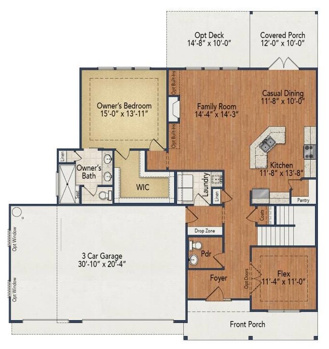 Amersham 1st fl 3 car garage