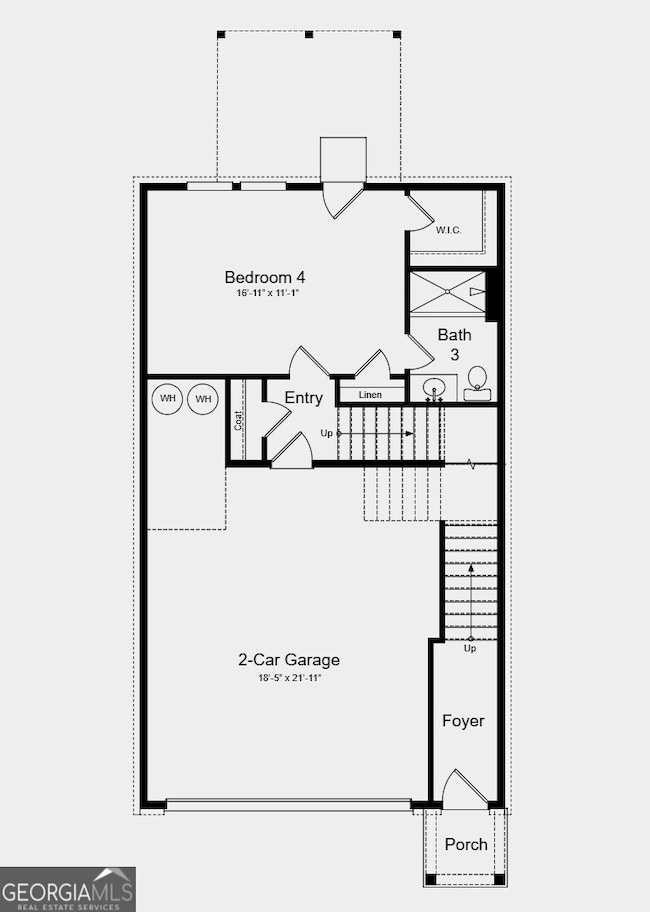 Lower Level Floor Plan - Additional highlights include: fireplace in the great room