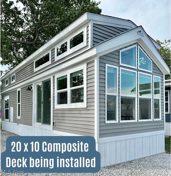 Front and side. Deck to be installed by seller.