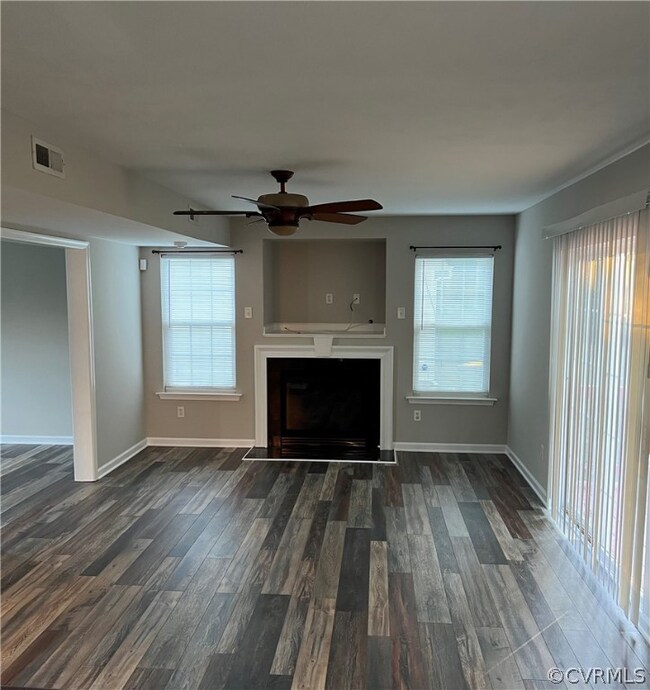 Gas Log Fireplace in Family Room.