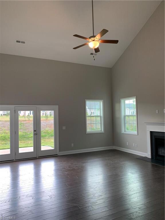 Great Room opens to second floor.
