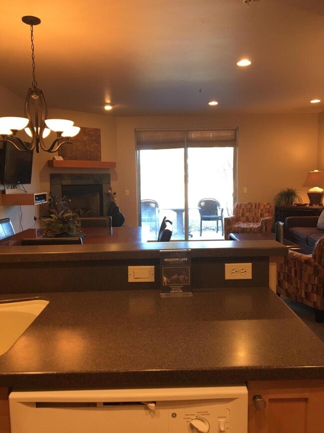 Looking Towards Living from Kitchen