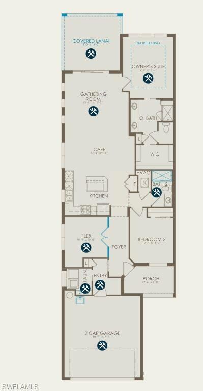 Floorplan with structurals