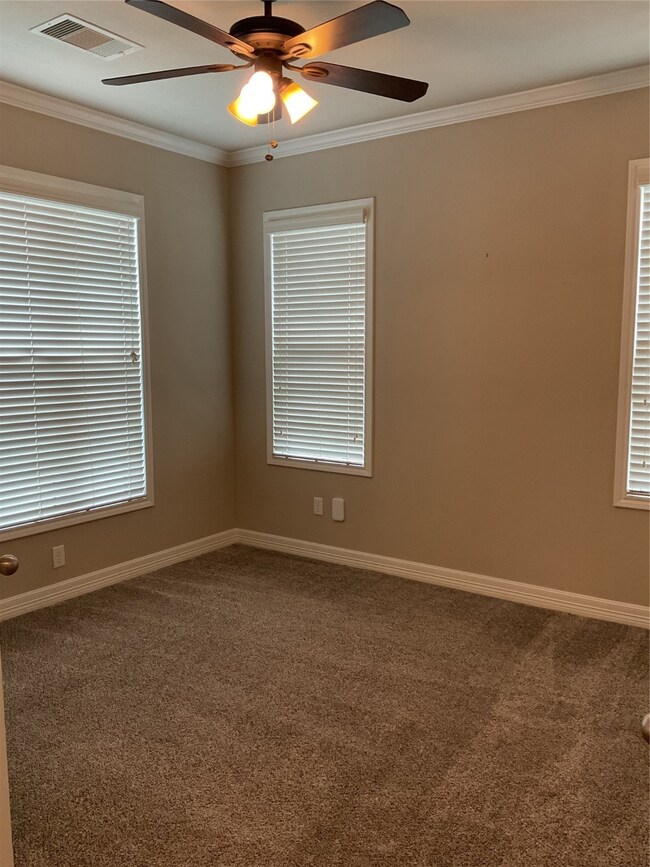 Office or bedroom with double doors