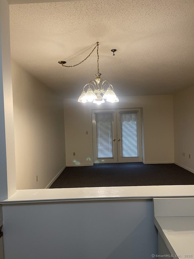 Kitchen opening to living room