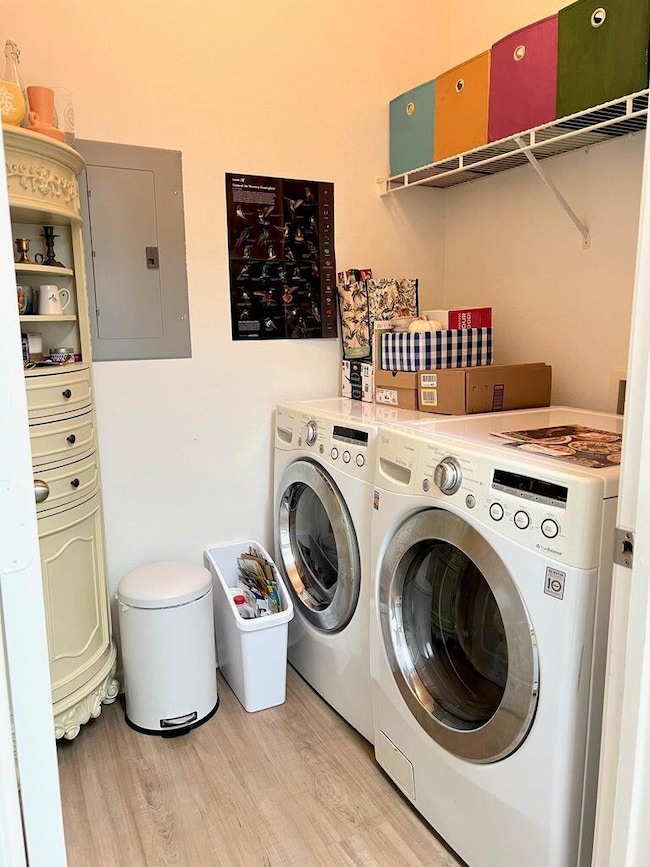 Laundry machines provided