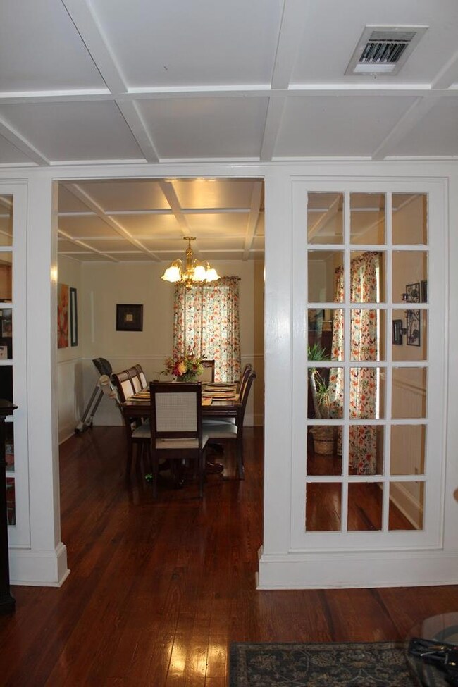 Glass doors to Dining Room