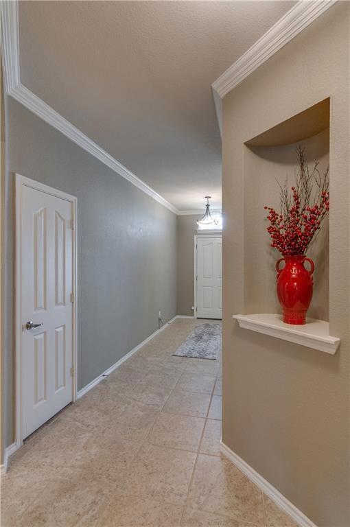 Niche in entry hall.