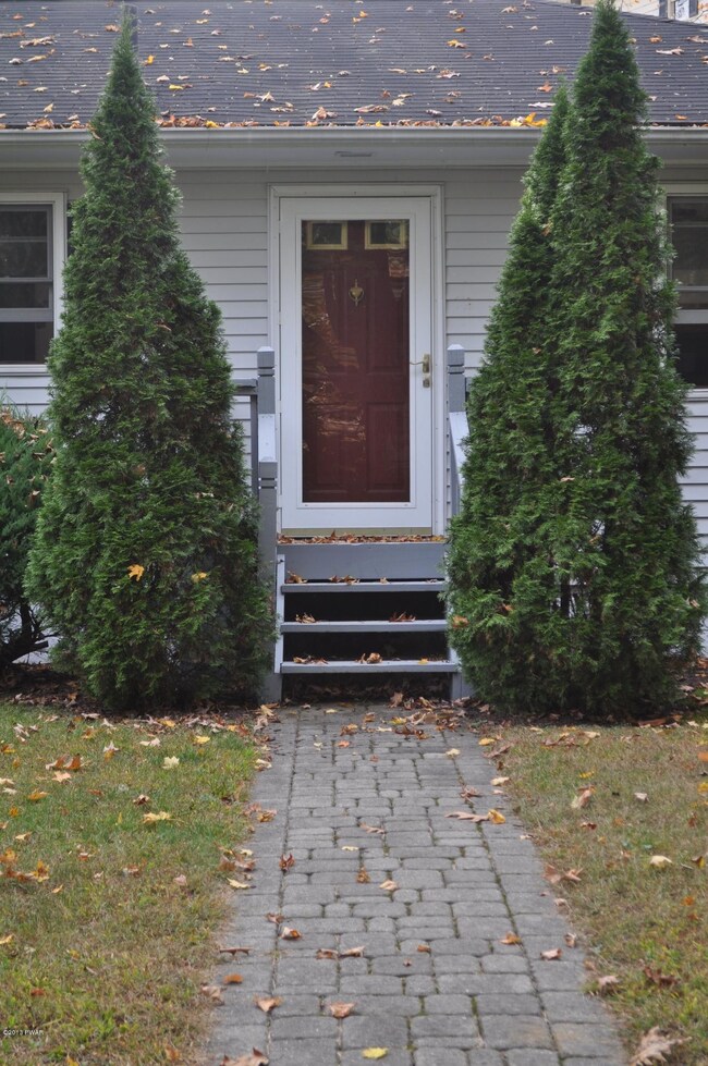 front entrance - paved walkway