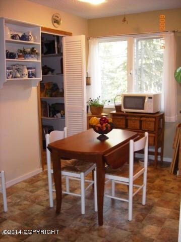 Dining area and large pantry