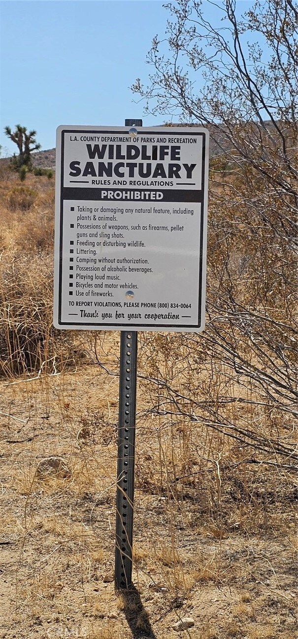 Wildlife Sanctuary adjoins to the north