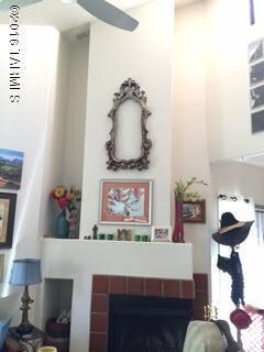Fireplace with vaulted ceilings