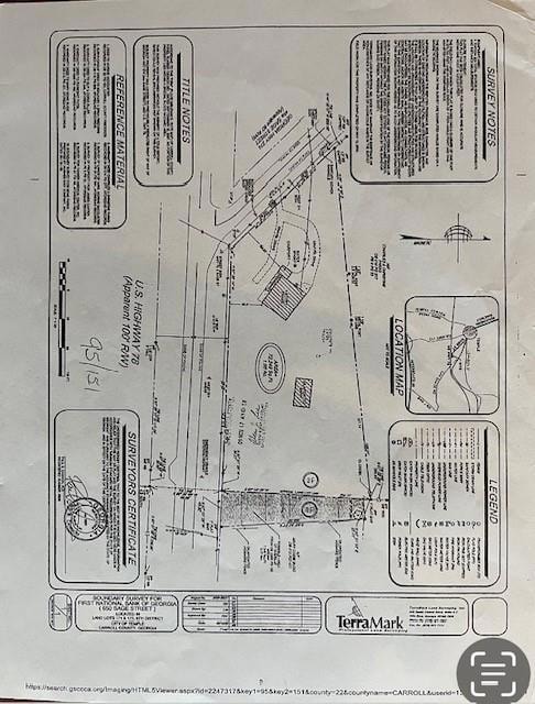 Survey map / technical document