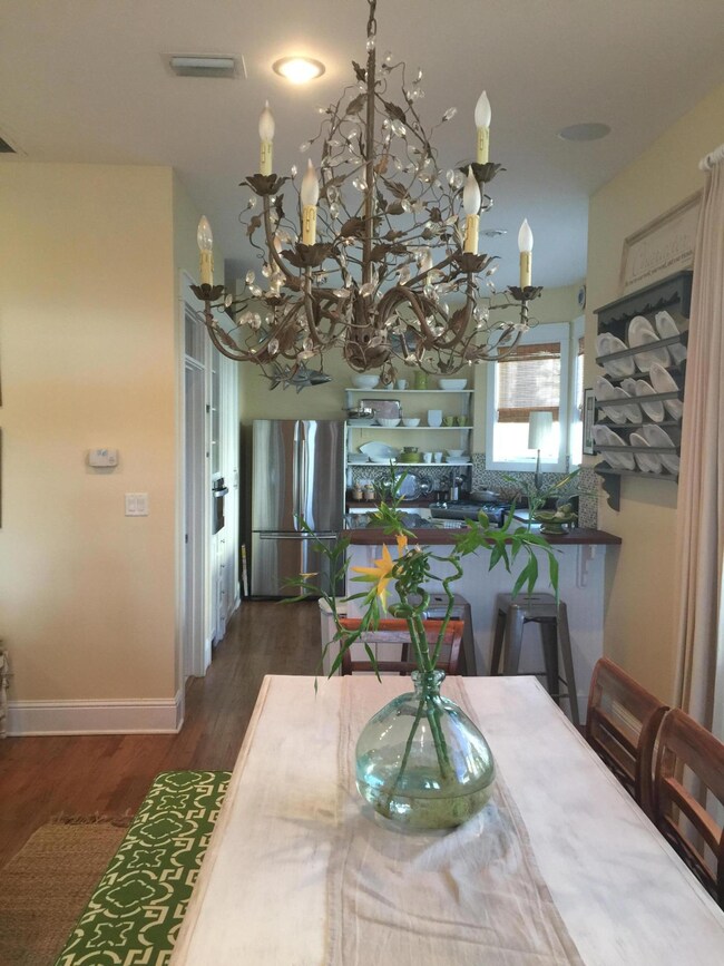 Dining area looking toward kitchen