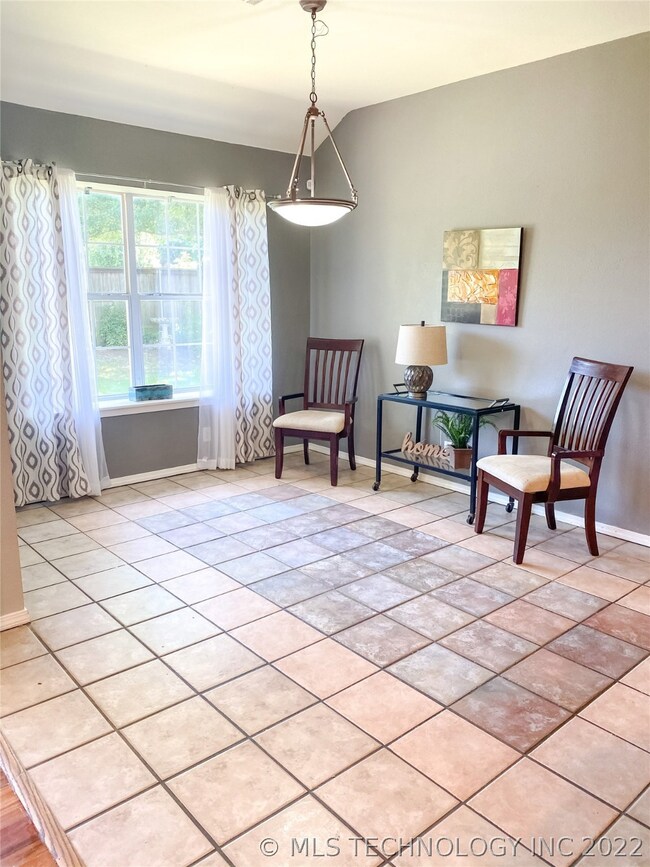 Large dining area big enough for a dining table an