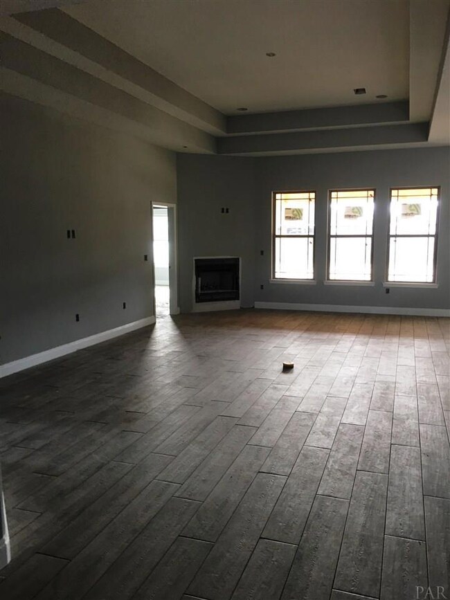 Here's a view from foyer to living room.
