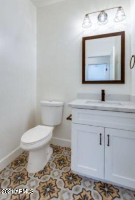 powder room downstairs