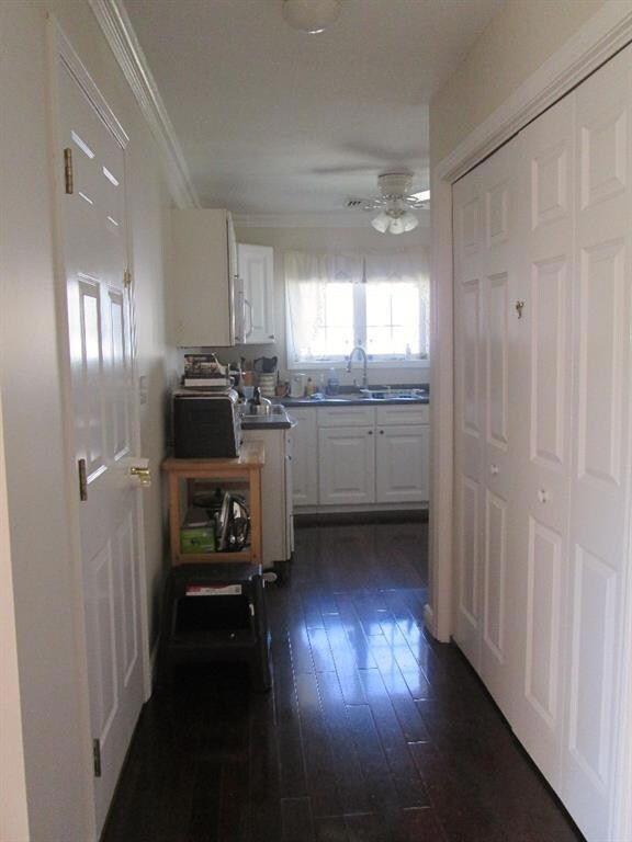 Large pantry opposite garage...
