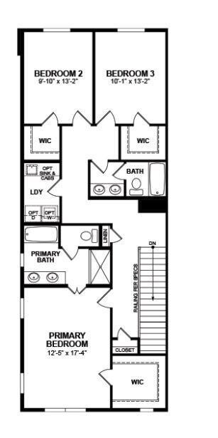 Villas of Prestonwood Carlsbad end floor plan