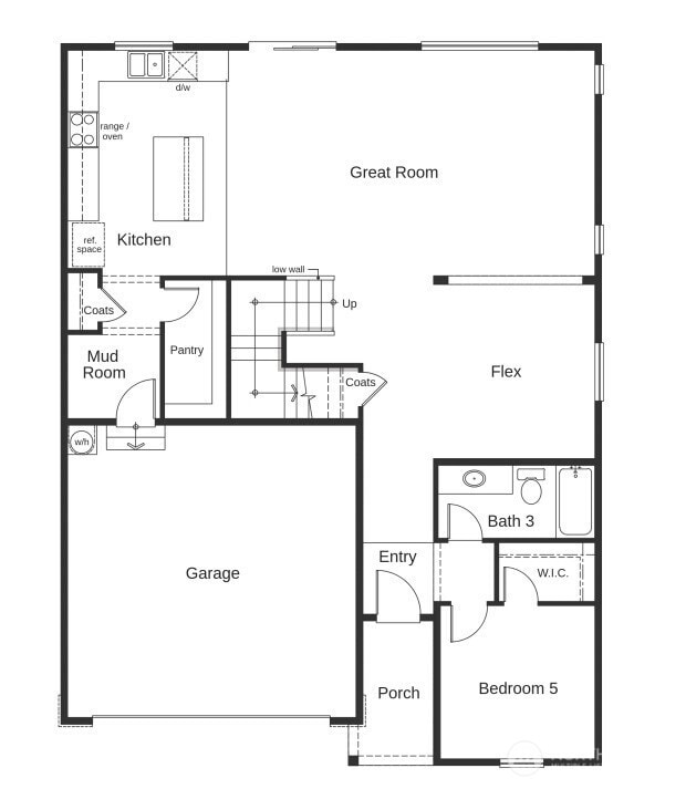 Photo of layout not of actual home