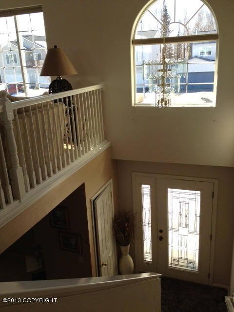 From upstairs