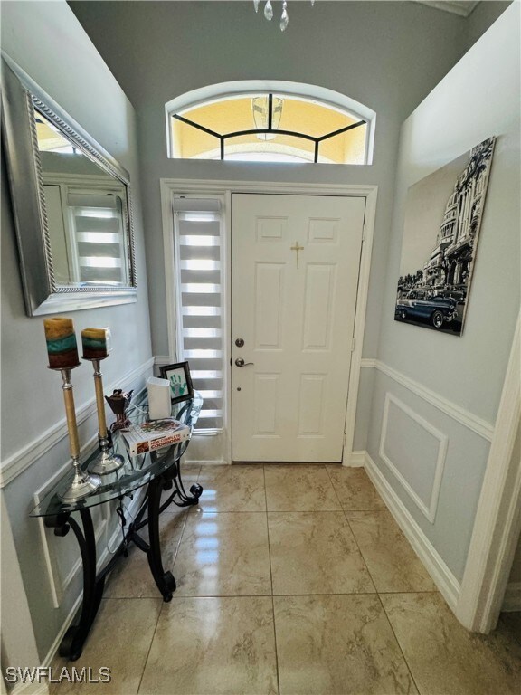 Foyer entrance featuring healthy amount of natural