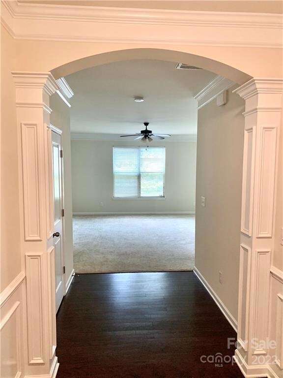 View from front door into family room
